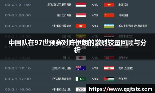 中国队在97世预赛对阵伊朗的激烈较量回顾与分析