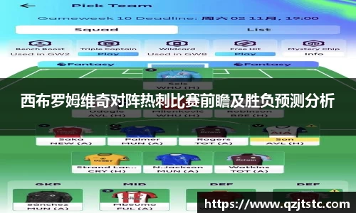 西布罗姆维奇对阵热刺比赛前瞻及胜负预测分析